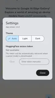 Google AI Edge Gallery captura 4
