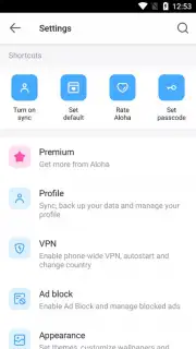 Aloha Browser Turbo captura 7