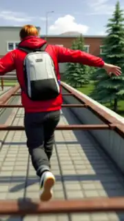 Going Up Jump Parkour Rooftop captura 1