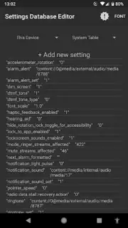4A Settings Database Editor captura 3