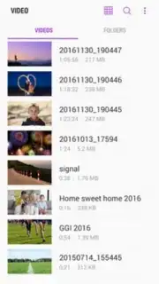 Samsung Video Library captura 2