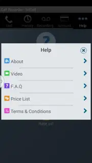 Call Recorder - IntCall captura 1