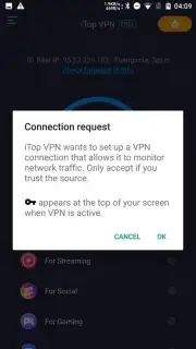 iTop VPN captura 5