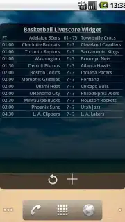 Basketball Livescore Widget captura 16