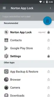 Norton App Lock captura 4