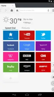 Du Browser for Tablet captura 1