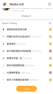 Weibo International captura 1