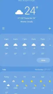 Samsung Weather captura 4