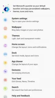 Microsoft Launcher Preview captura 6