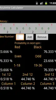 Roulette Calculator captura 2