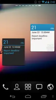 GO Calendar Widget captura 2