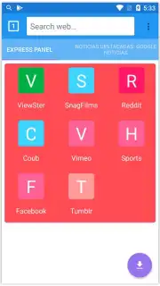 VivoBrowser captura 1