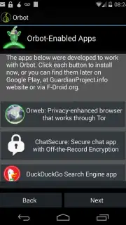 Orbot: Tor on Android captura 3