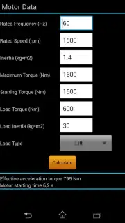 Motor Starting Time captura 2