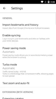 Yandex Browser Beta captura 8