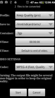 Video Converter Android captura 4