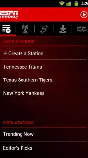 ESPN Radio captura 3
