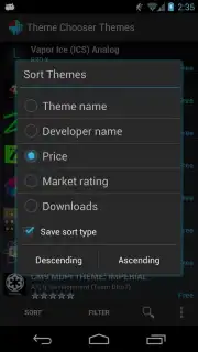 Theme Chooser Themes captura 5