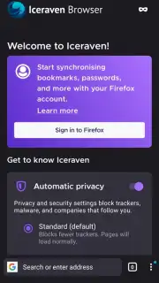 Iceraven Browser captura 1