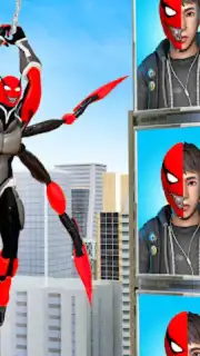Black Spider Rope Superhero captura 8