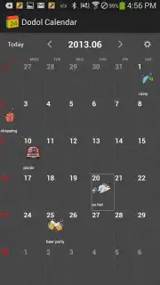 dodol Calendar Widget captura 3