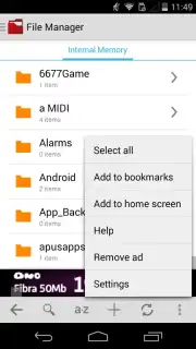 Clean File Manager captura 1