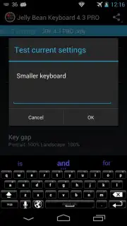 Jelly Bean Keyboard 4.3 captura 2