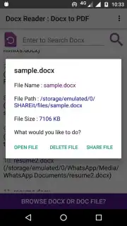 Docx Reader captura 9