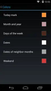 Month Calendar Widget captura 3