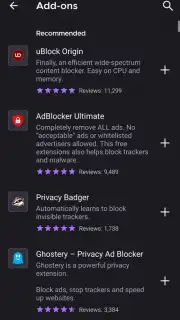 Iceraven Browser captura 3
