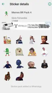 Brazil Funny Memes - Stickers Whatsapp captura 1