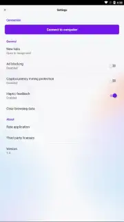 Opera Touch captura 3