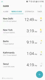 Samsung Clock captura 3