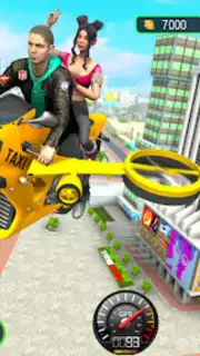 Flying Bike Taxi Rider captura 1