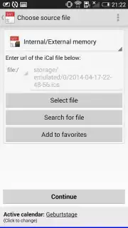 iCal Import/Export 2.4 captura 7