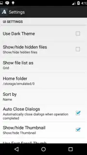 Arc File Manager captura 1