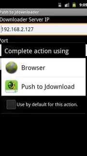 Push to JDownloader V1.2 captura 1