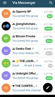 Via Messenger - Unofficial Telegram App captura 9