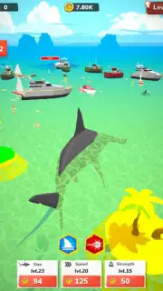 Idle Shark World - Tycoon Game captura 4