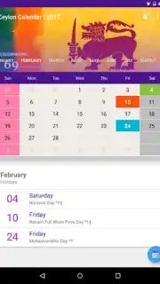 Ceylon Calendar 2015 captura 10
