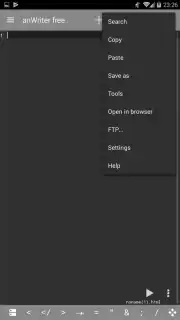 anWriter Free HTML Editor captura 2