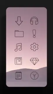 Lines Dark - Icon Pack captura 10