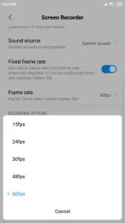 MIUI Screen recorder captura 4