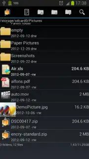 AndroZip File Manager captura 4