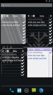 Note To Do. Widget captura 2