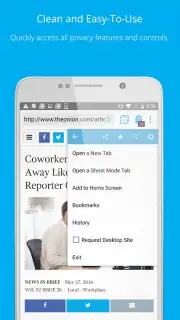 Ghost Browser - Incognito Browsing captura 1