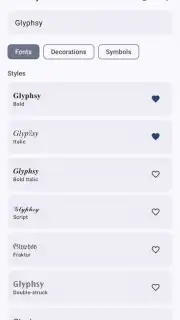 Glyphsy – Stylish Keyboard captura 2