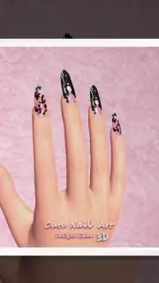 Cute Nail Art Designs Game 3D captura 2