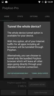 Psiphon Pro captura 12