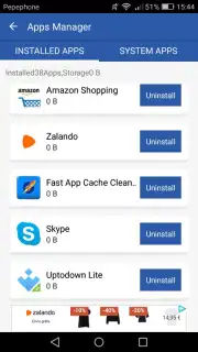Fast App Cache Cleaner captura 2